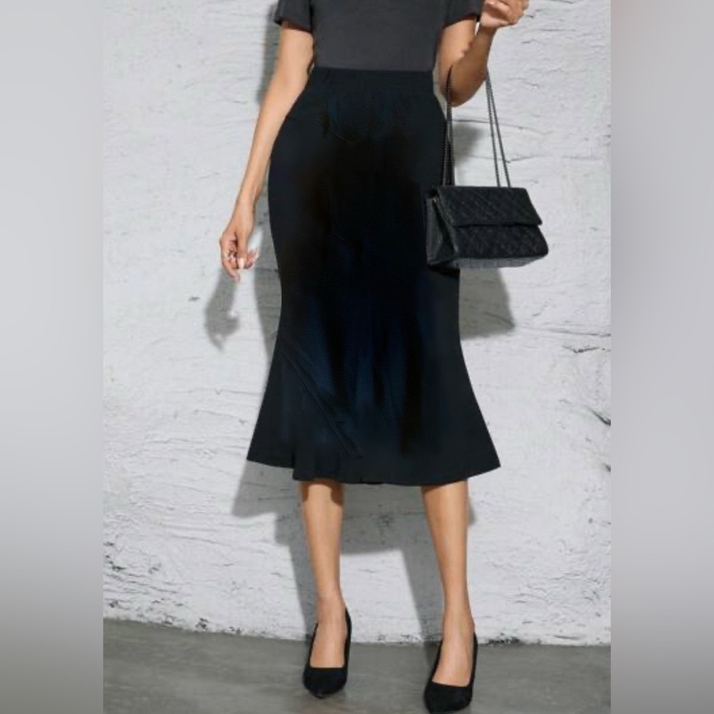 Designer pencil mermaid hem skirt